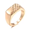 Glossy Square Luxury Ring - Rose Gold & Zircon